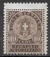 Italy 1930. Scott #EY2 (MH) Coat Of Arms ** Complete Issue - Assicurati