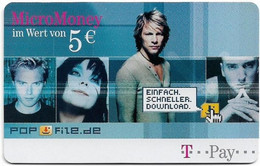 Germany - MicroMoney - PopFile, 12.2002, Remote Mem. 5€, 100.000ex, Mint - [3] T-Pay  Micro-Money