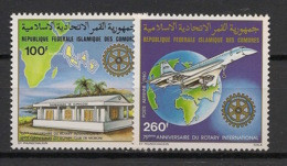 Comores - 1980 - N°Yv. 180 à 181 - Rotary / Concorde -Neuf Luxe ** / MNH / Postfrisch - Komoren (1975-...)