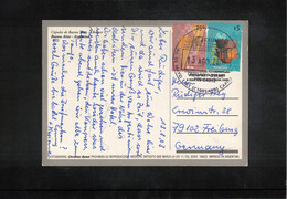 Argentina 2003 Interesting Postcard To Germany - Cartas & Documentos