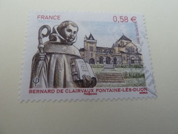 Bernard De Clairvaux (1090-1153) Moine - 0.58 € - Multicolore - Oblitéré - Année 2013 - - Gebruikt