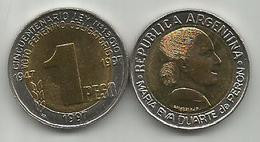 Argentina 1 Peso 1997. UNC WOMEN`S WOTE PERON KM#122 - Argentine