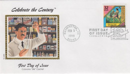 Sc#3182f, Pure Food & Drug Act Celebrate The Century 33c Issue Colorano 'Silk' Illustrated FDC Cover - 1991-2000