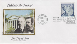 Sc#3183b, Federal Reserve System Banking Celebrate The Century 33c Issue Colorano 'Silk' Illustrated FDC Cover - 1991-2000