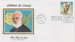 Sc#3183e, Telephones Across America Celebrate The Century 33c Issue Colorano 'Silk' Illustrated FDC Cover - 1991-2000