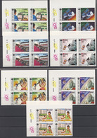 Zaire, 1984, World Telecommunication Year, ITU, United Nations, MNH Imperforated Blocks, Michel 846-852U - Autres & Non Classés