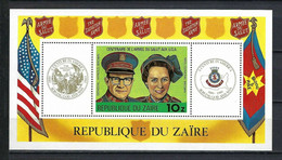 Zaire, 1980, Salvation Army In The USA, Charity, Aid, MNH, Michel Block 34 - Sonstige & Ohne Zuordnung