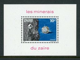 Zaire, 1983, Minerals, Gemstones, MNH, Michel Block 46 - Other & Unclassified