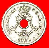 • DUTCH LEGEND: BELGIUM ★ 5 CENTIMES 1906! LEOPOLD II (1865-1909) LOW START ★ NO RESERVE! - 5 Cents