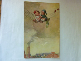 Enfants Sur Fils électriques - Cheminées D'usine - WF N°1016 - Fialkowska, Wally