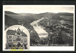 AK Bodenwerder-K. / Weserbergland, Hotel Zur Traube, Teilansicht Mit Liegewiese Und Dampfer - Bodenwerder