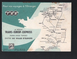 SNCF : DES TRAINS D'AFFAIRES : Horaires été 1958  (PPP29671) - Europa