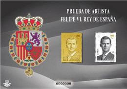 [P120] España 2015. Prueba De Artista. Felipe VI, Rey De España - Essais & Réimpressions