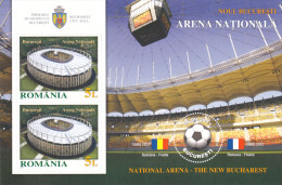 ROMANIA 2011 FOOTBALL STADIUM ,BLOCK   ,** MNH - Hojas Completas