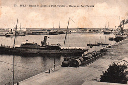 Suez - Bassins Et Docks à Port-Tewfik - Carte N° 231 Non Circulée - Sues