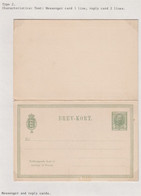 1907. DANMARK. BREVKORT Med Svar 5 ØRE Frederik VIII.  () - JF421050 - Covers & Documents