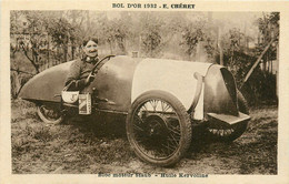 Sport Automobile * Voiture De Course De Marque Et Modèle ?* BOL D'OR 1932 E. CHERET Pilote * Bloc Moteur Staub Kervoline - Autres & Non Classés