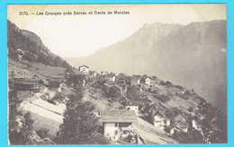 CPA Les Granges Près Salvan Et Dents De Morcles - Suisse - Granges