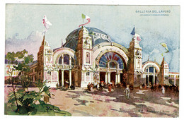 Ref 1487 - Italy Exhibition Postcard - No. 12 - Dell'Espozisioni Di Milano 1906 - Galleria Del Lavoro - Expositions