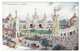 Ref 1487 - Italy Exhibition Postcard - No. 3 - Dell'Espozisioni Di Milano 1906 - Entrata Principale - Expositions