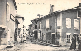 CPA 26 CHATILLON SAINT JEAN RUE DE LA POSTE - Otros & Sin Clasificación