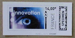 Ti02-03 : SPECIMEN - Innovation 14.00 € (autoadhésif / Autocollant) - Specimen