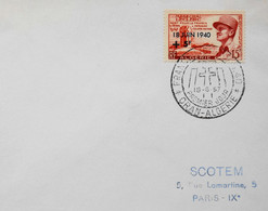 Lettre 1er Jour ALGERIE 1957 - MARECHAL LECLERC N° 345 Y & T - Daté Oran-Algérie Le 18.6.1957 - TBE - FDC