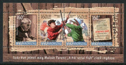 HUNGARY 2007 Molnar Publication Centenary Block MNH / **.  Michel Block 311 - Unused Stamps