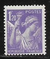 Iris 1f20 Violet Neuf ** - 1939-44 Iris