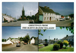 Ref 1490 - Postcard - Slieve Bloom Villages Of County Laois & County Offaly - Ireland - Clonaslee Coolrain Kinnity - Laois