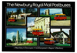 Ref 1490 - 1979 Royal Mail Postcard - Newbury Postbuses West Isley Donnington Leckhampstead Bagnor - Andere & Zonder Classificatie