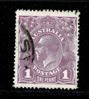 Ref 1491 - Australia 1923 1d  Lilac  KGV Head SG 57 - Fine Used Stamp - Used Stamps