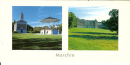 CP De MARCHIN " La Place De Belle-Maison , Le Château De Belle-maison " - Marchin