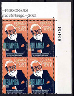 ESPAÑA 2021 ** MNH ED. 5495 PERSONAJES. CENT. NACIM. LUIS G. BERLANGA BL.4 - Nuovi