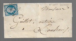 SENNECEY Le GRAND  :   PC 2873  SANS Cachet à Date  -  Saône & Loire - 1849-1876: Période Classique