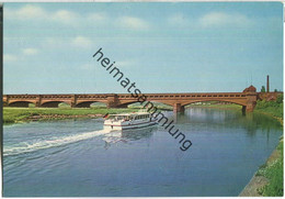Minden - Kanalbrücke - Fahrgastschiff - Minden