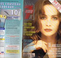 Télé 7 Vidéo N° 131, Sept 1991, EMMANUELLE BEART, Avec Jaquettes Et Autocollants Des Films De La Semaine - Fernsehen