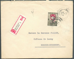 ARMOIRIES 2Fr.50. Obl. Sc BRUXELLES 1 sur Enveloppe Recommandée Du 20-V-1941 Vers Horion-Hozemont . TTB  - 18282 - Briefe U. Dokumente