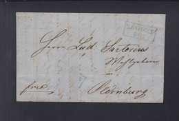 Faltbrief 1856 Löningen Nach Oldenburg - Oldenbourg