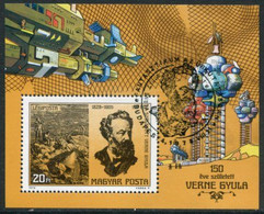 HUNGARY 1978  Jules Verne Block Used.  Michel Block 133 - Gebraucht