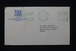 CANADA - Enveloppe Du Parlement Pour La France En 1947, Affranchissement Mécanique - L 100135 - Cartas