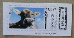 Ti02-03 : SPECIMEN - Vache 21.57 € (autoadhésif / Autocollant) - Specimen