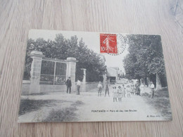 CPA 34 Hérault Fontanès Parc Et Jeu De Boules - Other & Unclassified