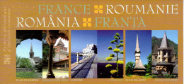 " FRANCE ROUMANIE : BRANCUSI " Sur Emission Commune De 2006 . N°YT 2 X 3963 64 + Roumanie N°YT 2 X 5147 48 PPEC - Souvenir Blocks & Sheetlets