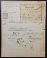 Cognac - Pochhacker & Co. Thee, Rum, Cognac En Gros, Wien 1894, Rechnung, With Payment Receipt. - Altri & Non Classificati