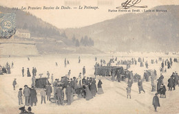 CPA 25 LES PREMIERS BASSINS DU DOUBS LE PATINAGE - Autres & Non Classés