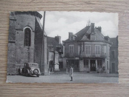 18 SANCERGUES  LA POSTE MONUMENT AUX MORTS VOITURE ANCIENNE - Sancergues