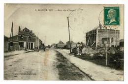 Roisel - 1922 - Rue Du Câtelet (animation, Immeubles En Reconstruction) Circulé 1923 - Roisel