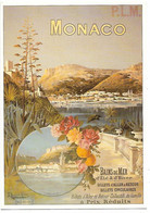 CPM - édit. L'AVION POSTAL - A 187 - MONACO - D'après Affiche P.L.M. Par  HUGO D'ALESI; Vers 1895 - D'Alési, Hugo