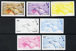 Iso - Sweden 1973 Fish 10 (Tub Gurnard) Set Of 7 Imperf Progressive Colour Proofs Comprising The 4 Individual Colours Pl - Emisiones Locales